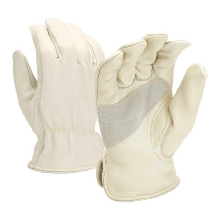 Pyramex Grain Cowhide Driver Gloves with Split Palm Patch, Size Large - Pkg Qty 12 GL2005KL